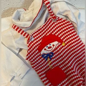 Vintage 80s Newborn color block Clown 2 Piece Footie Outfit 0-10 LB zigzag